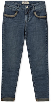 Mos Mosh Blauwe Jeans met Geborduurde Pailletdetails MOS Mosh , Blue , Dames - W31,W28,W25,W29,W27,W30,W26,W32,W33