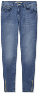 Mos Mosh Blauwe Jeans met Ritsdetails MOS Mosh , Blue , Dames - W29,W30,W32,W27,W33,W28,W26,W31,W25