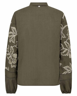 Mos Mosh Blouse lange mouw 177800 louis - maat L Groen