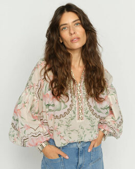 Mos Mosh Blouse lange mouw 178220 mmwylde orchi Groen - S