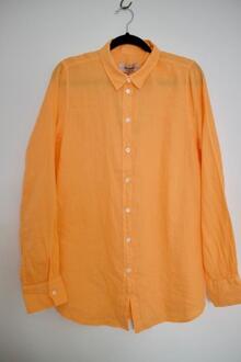 Mos Mosh | blouse mmkarli linen Oranje