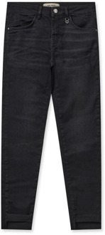 Mos Mosh Coole Cropped Zwarte Jeans met Ruwe Randen MOS Mosh , Black , Dames - W26,W33,W27,W25,W28,W30,W29,W32,W24,W31