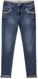 Mos Mosh Klassieke Cropped Jeans met Stijlvolle Details MOS Mosh , Blue , Dames - W27,W24,W26,W31,W30,W32,W29,W33,W25,W28