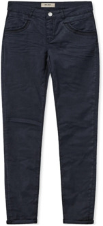 Mos Mosh Klassieke marineblauwe broek met geborduurde details MOS Mosh , Blue , Dames - W29,W30,W28,W26