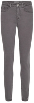 Mos Mosh Slim-Fit High-Waisted Colour Pant Broek MOS Mosh , Gray , Dames - W24