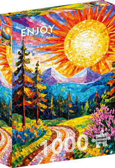 Mosaic Sunrise Puzzel (1000 stukjes)