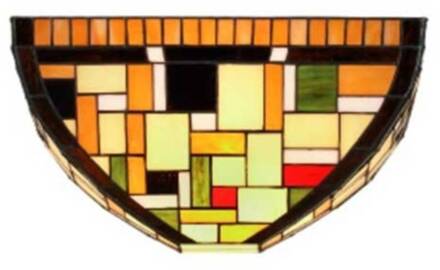 MOSAICO wandlamp kleurrijk, bruin antiek