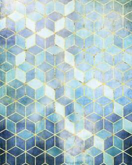 Mosaik Azzuro Vlies Fotobehang 200x250cm 2-banen Multikleur