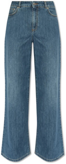 Moschino 40e jubileum jeans Moschino , Blue , Dames - S,Xs,2Xs