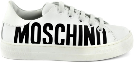 Moschino 74419 Wit/Zwart Sneakers Moschino , White , Dames - 40 EU