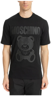 Moschino Abstract Logo Teddy Bear T-shirt Moschino , Black , Heren