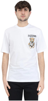 Moschino Archive Teddy T-shirts en Polos Moschino , White , Heren - Xl,L,M