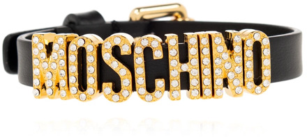 Moschino Armband met logo Moschino , Black , Dames - ONE Size