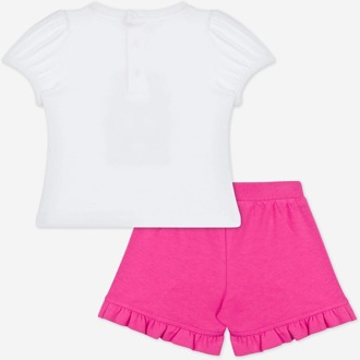 Moschino Baby Meisjes Teddybeer Korte Set in Roze