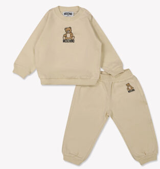 Moschino Baby unisex joggingpak in Beige - 98