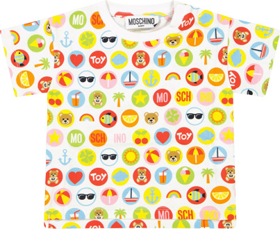 Moschino Baby unisex t-shirt Wit - 62/68