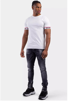 Moschino Basis Wit Heren T-Shirt Moschino , White , Heren - L,M,S