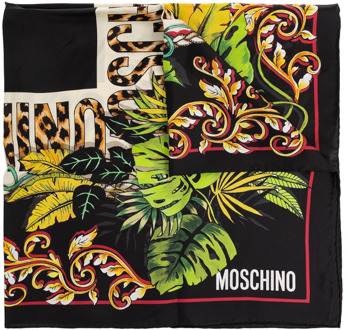 Moschino Bedrukte zijden sjaal Moschino , Multicolor , Unisex - ONE Size