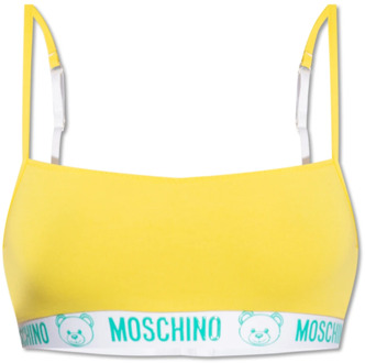 Moschino Beha met logo Moschino , Yellow , Dames - 2Xl,Xl,L,M,S