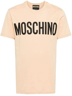 Moschino Beige T-shirts en Polos Moschino , Beige , Heren - Xl,L,M,S