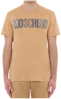Moschino Beige T-shirts en Polos Moschino , Beige , Heren - Xl,L,M