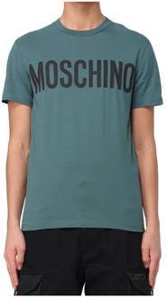 Moschino Blauwe T-shirts en Polos Moschino , Blue , Heren - Xl,L,M,S