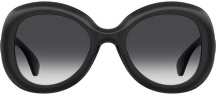 Moschino Bold ronde zwarte zonnebril - maat