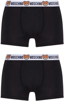Moschino Boxershorts 2-pack Moschino , Black , Heren - S,Xs
