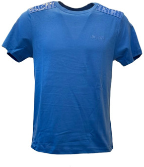 Moschino Casual Katoenen T-shirt Moschino , Blue , Heren - L,M,S,Xs