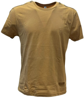 Moschino Casual Katoenen T-shirt Moschino , Brown , Heren - L,M,Xs
