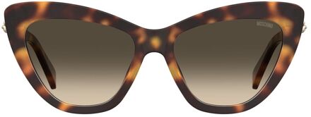 Moschino Cateye Zonnebril Teddy Detail Bruin
