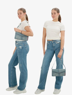 Moschino Clutch denim Blauw - One size