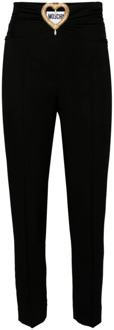 Moschino Cropped Trousers Moschino , Black , Dames - S,Xs