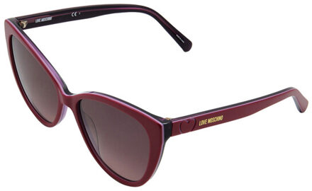 Moschino Dames / dames zonnebril met kattenogen (Kersenrood) - maat