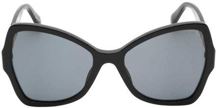 Moschino Dames/Vrouwen Vlinder Zonnebril (Zwart) - maat