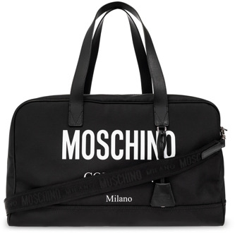 Moschino Duffeltas met logo Moschino , Black , Dames - ONE Size
