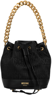 Moschino Elegante en veelzijdige Bucket Bag Moschino , Black , Dames - ONE Size