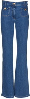 Moschino Flared Jeans Moschino , Blue , Dames - M,S