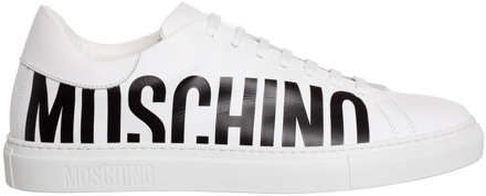 Moschino Gestreept Effen Serena Sneakers Moschino , White , Heren - 43 Eu,44 Eu,40 Eu,41 Eu,42 EU