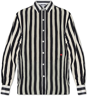 Moschino Gestreept shirt Moschino , Black , Dames - Xs,2Xs