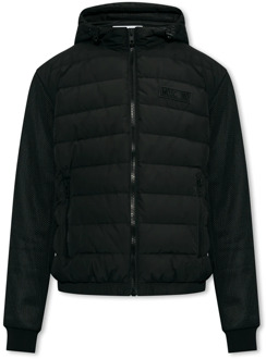 Moschino Gewatteerde hoodie Moschino , Black , Heren - XL