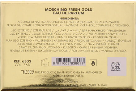 Moschino Gold Fresh Couture - 100ml - Eau de parfum
