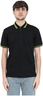 Moschino Groene Gestreepte Polo Shirt Moschino , Black , Heren - Xl,L,M