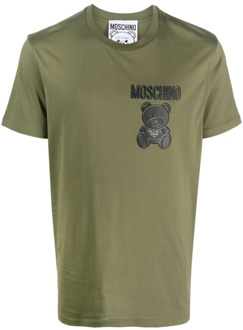 Moschino Groene Stijlvolle Heren T-Shirt Moschino , Green , Heren - XS
