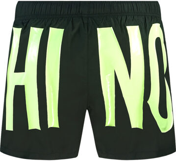 Moschino grote gele logo zwarte short