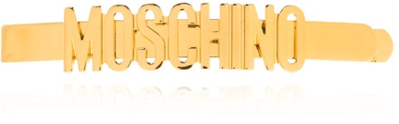 Moschino Haarklem met logo Moschino , Yellow , Dames - ONE Size