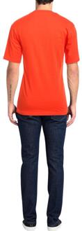 Moschino Heren Couture Glanzend Logo T-Shirt (Oranje)