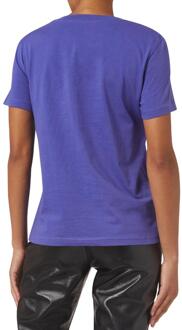 Moschino Heren Dubbel Vraagteken T-Shirt (Paars)