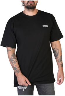 Moschino Heren T-shirt in effen kleur Moschino , Black , Heren - Xl,L,M