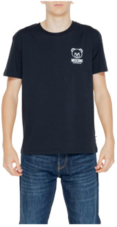 Moschino Heren T-shirt Lente/Zomer Collectie Moschino , Black , Heren - Xl,L,M,S